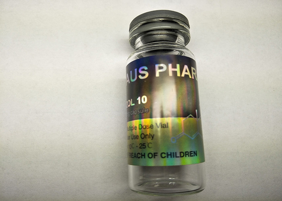 Aus Pharma 10mlのガラスびんのラベル、ガラス容器のための注文のホログラムのステッカー