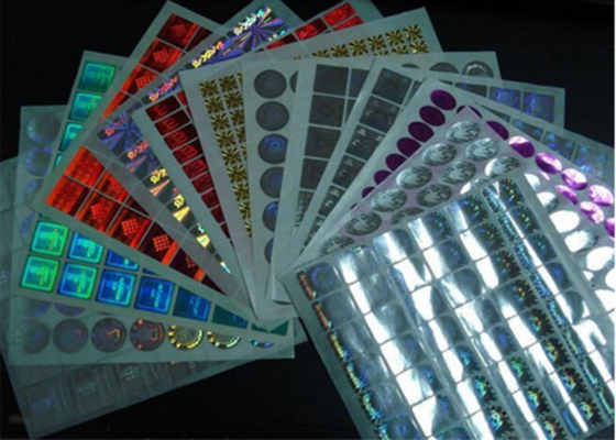 多色刷りの永久的な光沢のある防水レーザー光線写真保証ステッカー