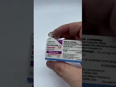 赤いレーザー効果の上部が付いている注文の LA ファーマ Winstrol 10ml バイアル ラベル