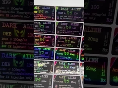 多色のレシピボトルラベル マットラミネートゴールドホイール紙素材