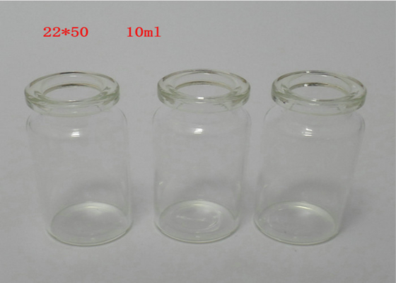 透明な 10ml バイアルガラス瓶ゴム栓シールバイアル注入用