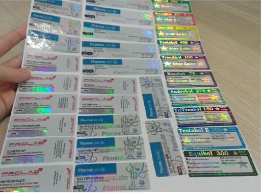 10ml 薬剤ボトル用のカスタマイズされた四角形形の貼り付けラベルステッカー
