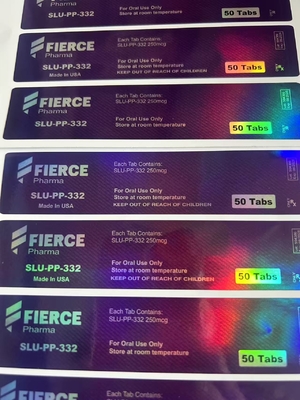 SARMs RAD-140 タブレット経口 50mg プラスチックボトルラベル、UV印刷カスタムバイアルラベル