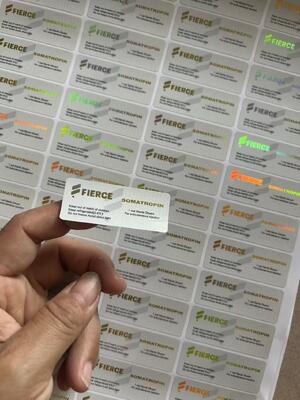 ソマトロピン10IU H g H 3.7mg/バイアル ラベル