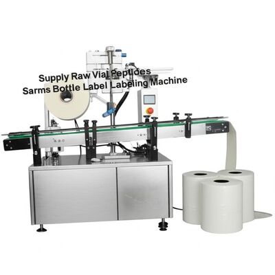 供給用未加工バイアルペプチドSarmsボトルステッカーラベリングマシン 耐水性あり スムーズなラベリングプロセスに最適化