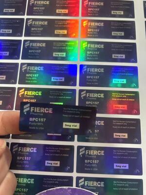 BPC 157 5mg ペプチドバイアルラベル