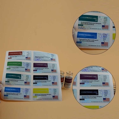 NANO LAB PHARMA 小さなボトルラベル 10ml グラスフラックのラベルを印刷 ガラスフラックのラベル オーダーメイドデザイン
