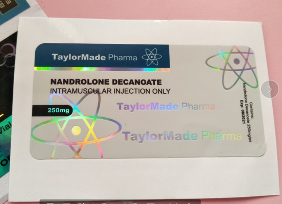 偽造防止レーザー ホログラフィック 注射用ボトル 使用 印刷されたラベル 10ml ボトルラベル