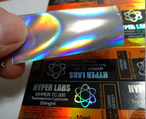 ホログラム レーザー効果 テストス 250 注射ステロイド 10ml 錠剤 ラベル