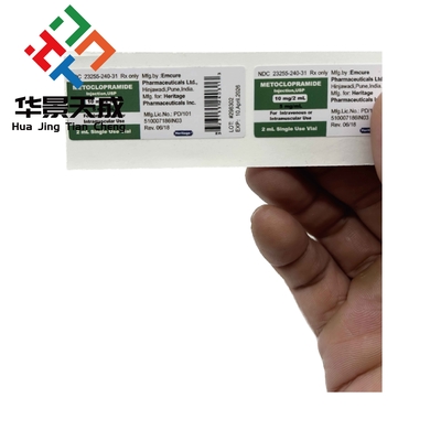 PVC 2ml ペプチド ボトル セマグルーチド ラベル Bpc 157 粘着剤 防水
