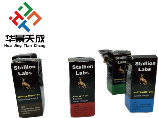 試験E 注射オイル ホログラム ラベルと箱 10ml 瓶 箱 紙包装