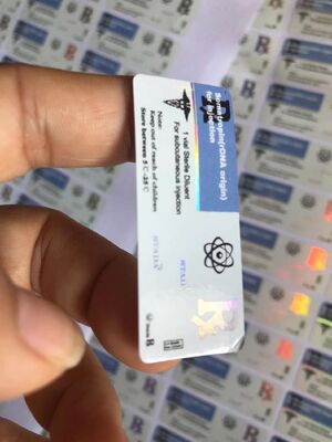 強い粘着性ビニール 2ml 錠剤 ティルゼパチドのペプチドラベル 調整可能で耐久性