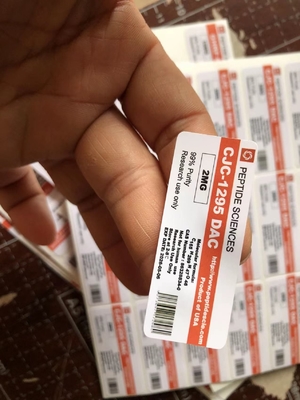 強い粘着性ビニール 2ml 3ml 注射ペプチドボトル ラベル 防水 ティルゼパチドに環境に優しい