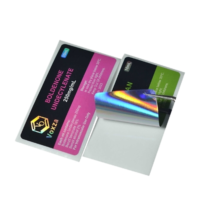3ml フラケット 防水薬局ラベル 10ml ステロイドボトルラベルのロール上に印刷