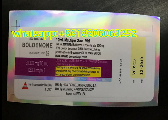 Androl Test 250 10ml 薬局ラベル ステロイド 注射用ラベル 高品質のPVC素材