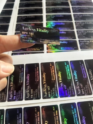 2ml セマグルーチドとティルゼパチド 紙/PET/PVC 素材でペプチドを保管するための錠剤ラベル