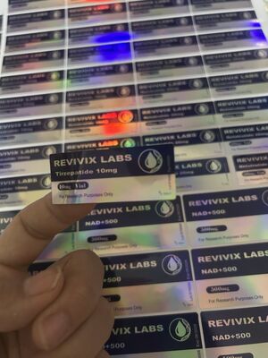 チルゼパチド 10mg ペプチドバイアル ラベル（医薬品包装用）