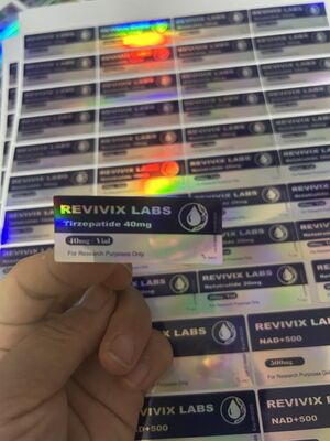 チルゼパチド 10mg ペプチドバイアル ラベル（医薬品包装用）