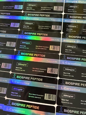 L-カルニチン 500mg/ml 30ml バイアルラベル カスタマイズロゴとデザイン