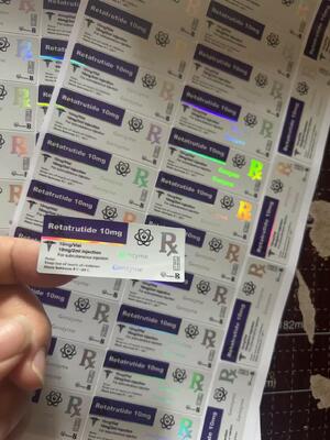 レタトゥルチド 30mg 2ml 注射用薬剤の注射用ボトルラベル