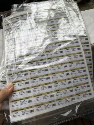 5-アミノ-1mq 50mg PVC素材 3ML ペプチドバイアルラベル LABELS