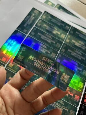 再構成溶液 医薬品ガラスバイアルラベル 10ml バイアルラベル