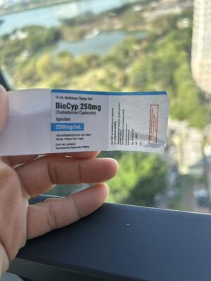 Test Cyp250 10ml Glass Vial Labels With Roll