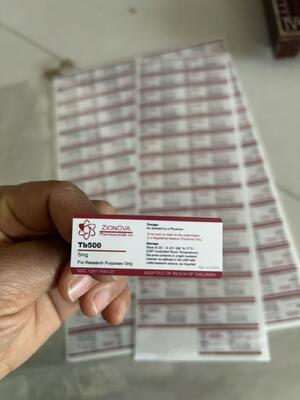 TB500 2ML 2ML ペプチド 薬局用 白いPVC素材のラベル