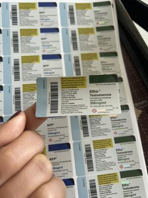 トレアセタート 100 Mg 6x3cm 10ml ガラスのボトルに適しています