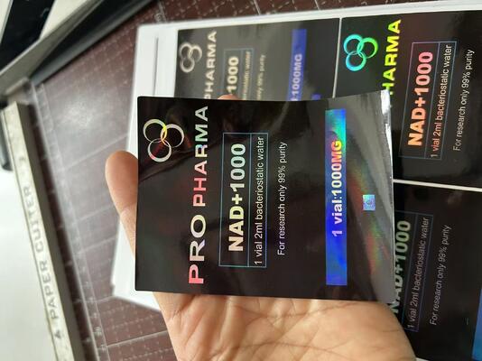 3つのペプチド錠剤の10mgバッグラベル