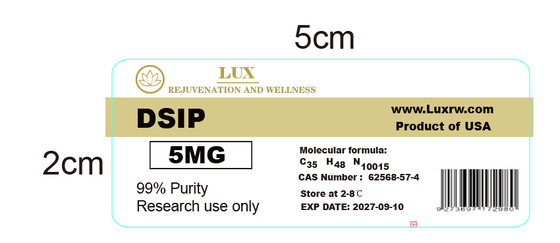 Dsip 5mg Self Adhesive Labels Small Vials Labels