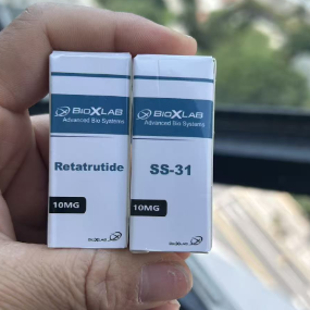 SS-31 10mg ペプチドバイアル ラベルとバイアルを 1 つ収納できるボックス