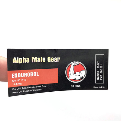 OEM の防水性と耐久性のある 10ml バイアル ラベルの強力な接着剤の取り外し可能