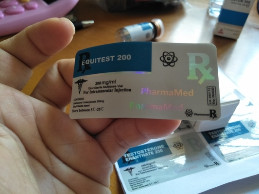 Equitest 10MlのPPの光沢のあるラミネーションが付いているレーザー光線写真ガラス ガラスびんのラベル