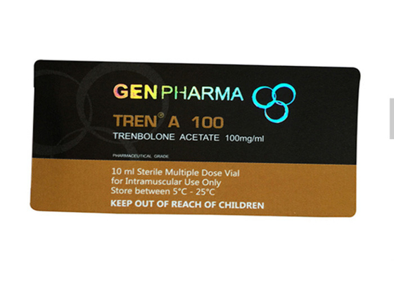 ホログラム印刷 10ml カスタムバイアルラベル取り外し可能な製薬ステッカー