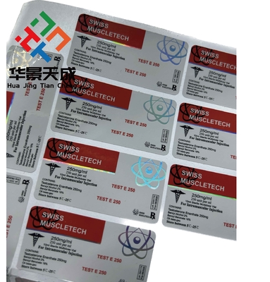 恒久的な粘着性ガラスの瓶のラベル ガラスの容器のために 2.5 Mil 厚さ