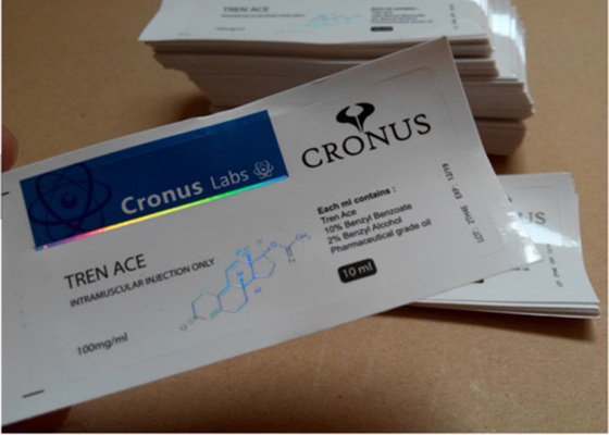 研究室 10ml バイアル ラベル、レーザー製薬ビニール ラベル ステッカー ホログラム効果