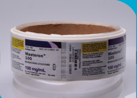 防水熱いロール10mlガラスびんのラベル、私用注文のシールのステッカー