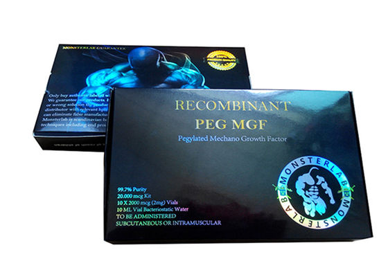 光沢度の高いラミネーションが付いている注文のロゴのホログラムの薬のびん箱