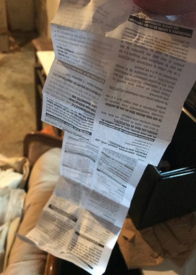 10mlガラスびん箱のためのオフセット ペーパー リーフレットのパッケージ挿入物の印刷/薬剤の印刷