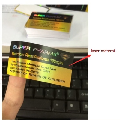 防水 10ml 薬剤瓶のラベル グラスボトルのためのジェン・ファーマデザイン 移動ホログラム医療