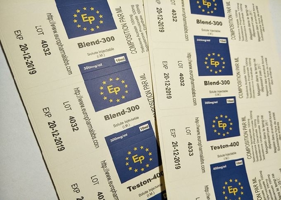 EPの設計のためのマットの終わりのラミネーションのペーパー薬学のびんのラベル