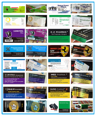 Immortal Labs 光沢のある 10 ml ガラスバイアルラベルホログラム薬局ラベル