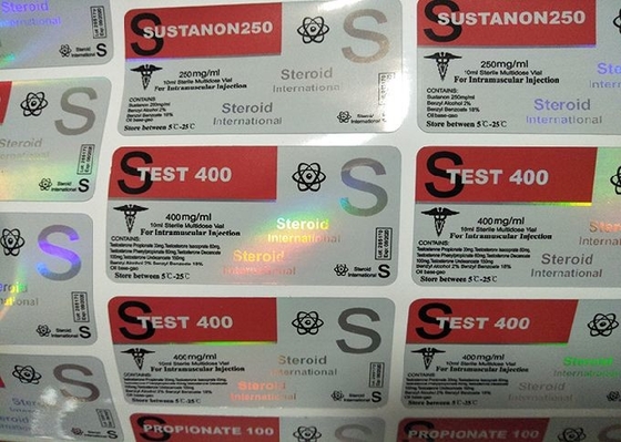 複数のサイズのガラス瓶は 300mg Masteron Enanthate のためのレーザーの注文のホログラムをラベル付けします