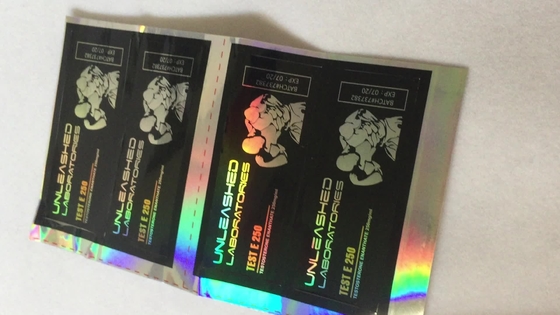 試験用E 250のための銀/金製の葉巻が彫られている10mlの錠剤のラベル