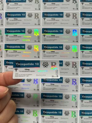 防水 H GH 200IU ペプチド 2ML 3ML 薬局瓶 ラベル 輝く仕上げ