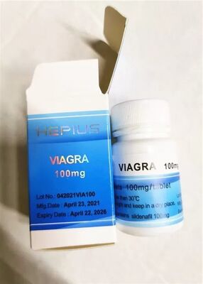 Viagra 100mg オーラルピルボトルラベル レーザーロゴ刻印入りラベルと箱