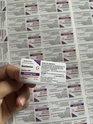 Sus 250 注射 ステロイドバイアル ボトル用カスタムラベル