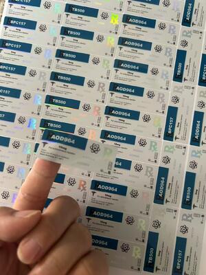 Aod964 10mg ペプチドバイアルラベル PETレーザー素材 2mlバイアルラベル