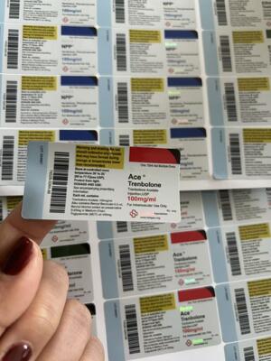 トレアセタート 100 Mg 6x3cm 10ml ガラスのボトルに適しています